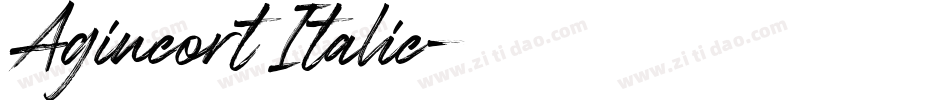 Agincort Italic字体转换